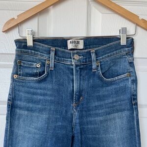 Agolde for Amour Vert organic cotton crop jeans